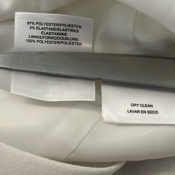 Le Suit Crepe Open Front Jacket & Crewneck Sheath Dress Suit - Picture 12 of 14